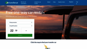 What Transfercar.co.nz website looked like in 2021 (3 years ago)