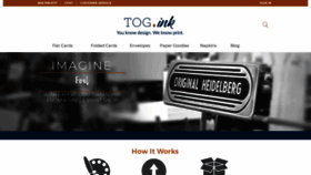 What Tog.ink website looked like in 2021 (3 years ago)
