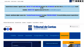 What Tce.pe.gov.br website looked like in 2021 (3 years ago)
