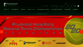 What Tennishk.org website looked like in 2021 (3 years ago)