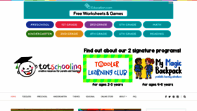 What Totschooling.net website looked like in 2021 (3 years ago)