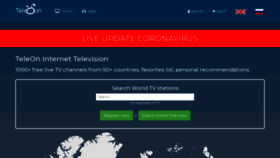What Teleon.tv website looked like in 2021 (3 years ago)