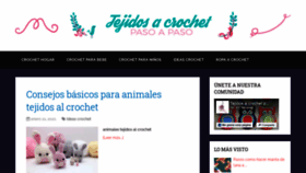 What Tejidosacrochetpasoapaso.com website looked like in 2021 (3 years ago)