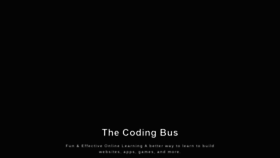What Thecodingbus.info website looked like in 2021 (3 years ago)