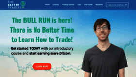 What Thebettertraders.com website looked like in 2021 (3 years ago)
