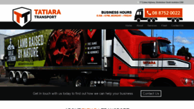 What Tatiaratransport.com.au website looked like in 2021 (3 years ago)