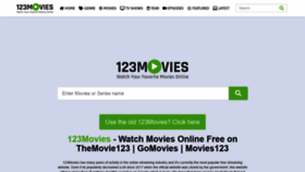 What Themovie123.com website looked like in 2021 (3 years ago)