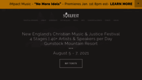 What Thesoulfest.com website looked like in 2021 (3 years ago)