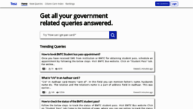 What Tesz.in website looked like in 2021 (4 years ago)