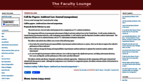 What Thefacultylounge.org website looked like in 2021 (3 years ago)