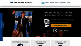 What Thefortuneinstitute.com website looked like in 2021 (5 years ago)