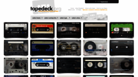 What Tapedeck.org website looked like in 2021 (3 years ago)