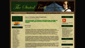 What Thestatedtruth.com website looked like in 2021 (3 years ago)