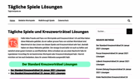 What Taeglichespiele.de website looked like in 2021 (3 years ago)
