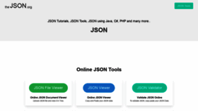 What Thejson.org website looked like in 2021 (3 years ago)