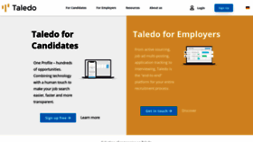 What Taledo.com website looked like in 2021 (3 years ago)