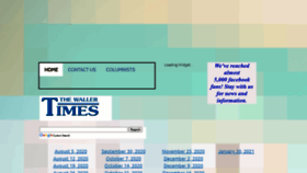 What Thewallertimes.com website looked like in 2021 (3 years ago)