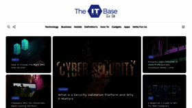 What Theitbase.com website looked like in 2021 (3 years ago)