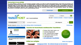 What Tauschticket.de website looked like in 2021 (3 years ago)