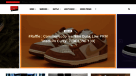 What Thesneakersbible.fr website looked like in 2021 (3 years ago)