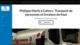What Taxi-merle.fr website looked like in 2021 (3 years ago)