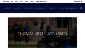 What Thomasmore.edu website looked like in 2021 (3 years ago)