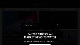 What Thecapitalist.com website looked like in 2021 (3 years ago)