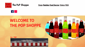 What Thepopshoppe.com website looked like in 2021 (3 years ago)