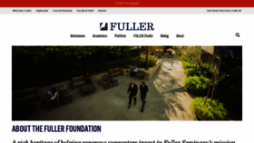 What Thefullerfoundation.org website looked like in 2021 (3 years ago)