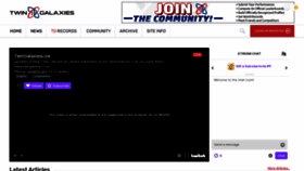 What Twingalaxies.com website looked like in 2021 (3 years ago)