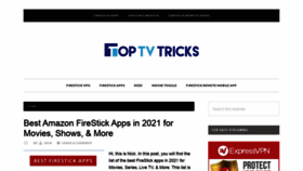 What Toptvtricks.com website looked like in 2021 (3 years ago)