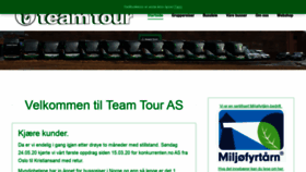What Teamtour.no website looked like in 2021 (3 years ago)