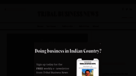 What Tribalbusinessnews.com website looked like in 2021 (3 years ago)