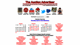 What Theauctionadvertiser.com website looked like in 2021 (3 years ago)