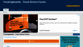 What Truckingboards.com website looked like in 2021 (3 years ago)