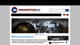 What Tresoroeffnung.de website looked like in 2021 (3 years ago)