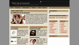 What Test2grossesse.net website looked like in 2021 (3 years ago)