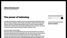 What Tattoos-beauty.com website looked like in 2021 (3 years ago)