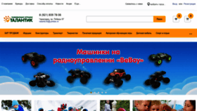 What Taltoys.ru website looked like in 2021 (3 years ago)