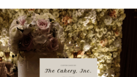What Thecakeryinc.com website looked like in 2021 (3 years ago)