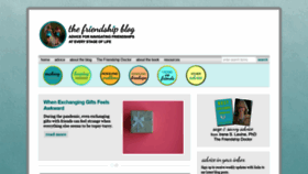 What Thefriendshipblog.com website looked like in 2021 (3 years ago)