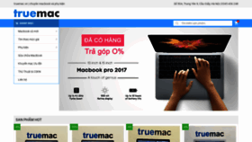 What Truemac.vn website looked like in 2021 (3 years ago)