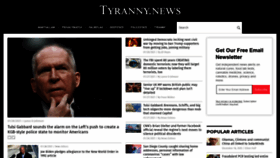 What Tyranny.news website looked like in 2021 (3 years ago)