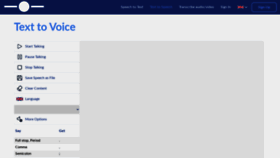 What Textfromtospeech.com website looked like in 2021 (4 years ago)