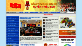 What Trieuson.gov.vn website looked like in 2021 (3 years ago)
