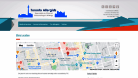 What Torontoallergists.com website looked like in 2021 (3 years ago)