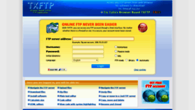 What Txftp.com website looked like in 2021 (3 years ago)