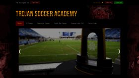 What Trojansocceracademy.com website looked like in 2021 (3 years ago)