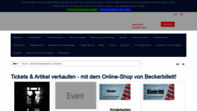 What Ticketfritz.de website looked like in 2021 (3 years ago)