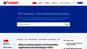 What Theconstructor.org website looked like in 2021 (3 years ago)